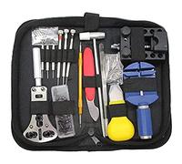 Uanratg Kit de ReparacióN de Relojes (147 Piezas) Kit de ReparacióN de Relojes Removedor de Correa ReparacióN del Abridor Inferior Herramientas de FijacióN y Ajuste de Relojes