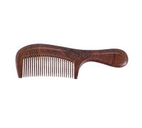 Uanratg Peine de Madera de SáNdalo Unisex para Mujeres y Hombres, Peine de Madera AntiestáTico para Viajes en Casa, Peine de Dientes Finos