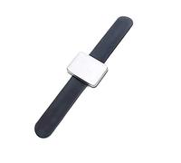 Uanratg Pulsera de Horquilla MagnéTica Ajustable Banda MagnéTica Autoadhesiva Placa MagnéTica para Clip de PeluqueríA de SalóN Negro