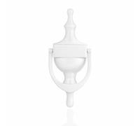 UAP Aldaba de puerta de urna victoriana de 6 pulgadas tradicional con fijación de pernos y fijaciones autoadhesivas, color blanco