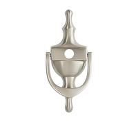 UAP Urna victoriana de 6 pulgadas de acero inoxidable tradicional para puerta delantera con fijaciones de perno en acabado plateado anodizado