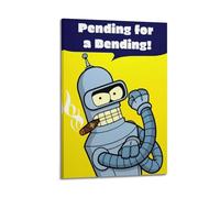 UASDIEMD Futurama - Póster de anime 7, pintura decorativa, lienzo, póster de pared e imagen artística moderna para decoración de dormitorio familiar, 08 x 12 pulgadas (20 x 30 cm)