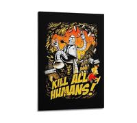 UASDIEMD Futurama - Póster decorativo de anime, 3 pósteres de pared e impresión artística moderna para decoración de dormitorio familiar, 40 x 60 cm