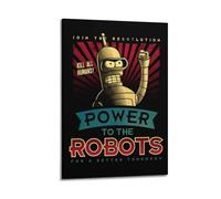 UASDIEMD Futurama - Póster decorativo de anime, lienzo para pared e impresión artística moderna, decoración de dormitorio familiar, 60 x 90 cm