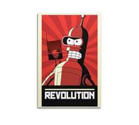 UASDIEMD Futurama - Póster decorativo de anime, lienzo para pared e impresión artística moderna para dormitorio familiar, 30 x 45 cm