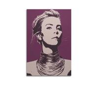 UASDIEMD Póster decorativo de la actriz Charlize Theron, 4 pósteres de pared y arte impreso moderno para dormitorio familiar, 50 x 75 cm