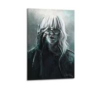 UASDIEMD Póster decorativo de la actriz Charlize Theron 8 sobre lienzo para pared e impresión artística moderna para decoración de dormitorio familiar, 50 x 75 cm