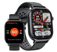 uaue Reloj inteligente para mujer y hombre con GPS, pantalla AMOLED de 2,06 pulgadas, resistente al agua a 5 ATM, llamada Bluetooth, 178+ modos deportivos, con brújula/rastreador de fitness, monitor