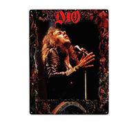 UAXEROU Ronnie Rock James Singer Dio - Placa de metal vintage para jardín, garaje, hogar, cafetería, decoración de pared, póster de 12 x 16 pulgadas