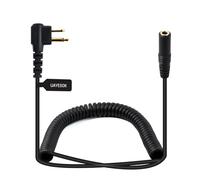 UAYESOK Adaptador de radio para auriculares, M 2 pines a 3,5 mm, cable Walkie Talkie, adaptador de audio compatible con Motorola CP040DP1400 GP88 GP300 GP68 CT150 XT420 XT460 PD405 para radio