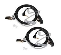 UAYESOK Auricular acústico de vigilancia encubierta, Walkie Talkie pinganillo Headset 1 Pin 2.5mm con micrófono PTT para Motorola Talkabout TLKR T92 H2O T60 T80 T82 T60 T62 T81 XT180 Radio (2 Piezas)