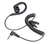 UAYESOK Auricular de radio de 3,5 mm con conector jack para escucha/receptor solo suave en forma de G, gancho para la oreja, walkie talkie, 1 pin para Motorola Yaesu Kenwood Maxon Vertex Security