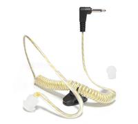 UAYESOK Auricular de radio de seguridad encubierto de 3,5 mm, 1 pin, solo escucha con armadura equilibrada, auriculares walkie talkie con orejera para altavoz remoto, micrófono, Motorola Kenwood Icom,