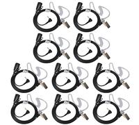 UAYESOK Auricular de radio de seguridad, Walkie Talkie de 1 pin de 2,5 mm con micrófono PTT para Motorola Talkabout TLKR T92 H20 T82 T62 T60 T42 XT180 Cobra radio bidireccional con tubo acústico de