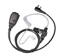 UAYESOK Auricular de Radio de vigilancia de 2 Clavijas de Seguridad encubierta con Tubo acústico con micrófono PTT y Auriculares para Kenwood TK3501 Protalk Baofeng UV5R 888S TYT Anytone eSnyic RT24