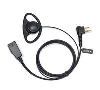 UAYESOK Auricular de radio en forma de D de 2 pines para Motorola CP040 DP1400 GP88 GP300 XT420 XT460 Hytera PD405 PD505 BD505 Walkie Talkie, auriculares de radio con micrófono PTT