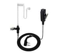 UAYESOK- Auricular de Tubo acústico Cubierto de Aire Walkie Talkie Auriculares de Seguridad de 2 Pines con micrófono PTT Compatible con Kenwood TK-3501 TK-3201 Baofeng UV-5R BF-888S
