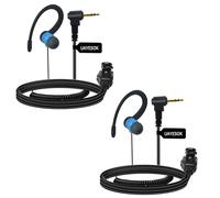 UAYESOK Auricular Walkie Talkie de 1 pin de 2,5 mm, tipo G, con micrófono PTT, compatible con Motorola Talkabout TLKR T92 H20 PMR446 T60 T80 T82 XT180 Radio bidireccional (2 piezas)