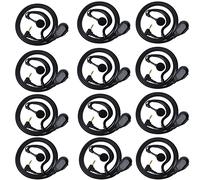 UAYESOK Auriculares de radio de 1 pin de 2,5 mm con micrófono PTT, auriculares en forma de G para Motorola Talkabout Walkie Talkie T200 T200TP T260 T402 T460 T465 T600 T800 T6500 MR350R MS350R (paquete de 12)