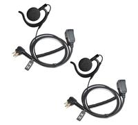 UAYESOK Auriculares de radio para Motorola Walkie Talkie con micrófono de 2 pines, forma G y PTT para Motorola CP040 DP1400 XT420 XT460 Hytera PD405 PD505 (2 unidades)