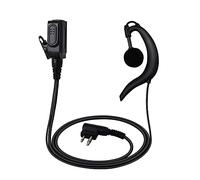 UAYESOK Auriculares de seguridad Walkie Talkie en forma de G con micrófono PTT de 2 pines para Motorola CP040 CP140 CLS1110 CLS1410 Hytera Midland radio de 2 vías