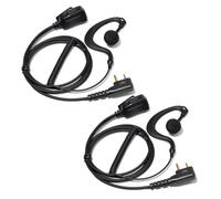 UAYESOK G-Form Funkgerät Headset Headset für Midland G7 G7 XTR G9 Pro Plus G5 G6 G8 XT30 XT50 XT60 XT70 ALAN42 ALAN52 M24 M48 PMR446 LXT210 LXT420 2 Pin Walkie Talkie CB Accesorios con PTT T Mic (2)