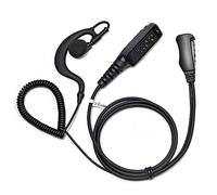 UAYESOK G Form Walkie Talkie Auriculares con micrófono, gancho para la oreja, radio Two Way Multi Pin Headset con micrófono PTT para Sepura STP8000 STP9000 STP8238 (Tetra) SC20 SC21 Security Policía