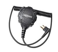 UAYESOK Micrófono de altavoz de 2 pines para Motorola DP1400 CP040 GP300 GP88 XT420 XT460 CLS1410 CLS1110 Hytera PD405 PD505 Midland G15 G18 Walkie Talkie