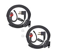 UAYESOK Pinganillo Walkie Talkie, Radio Auricular de 2 Pines en Forma de G con micrófono PTT para Radio de 2 vías Motorola CP040 DP1400 GP300 CP200 XT420 XT460 Hytera PD405 PD505 TC620 (2 Piezas)