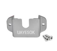 UAYESOK Soporte 3 en 1 para walkie talkie para coche, radio y altavoz, micrófono y dispositivo móvil, soporte para micrófono CB con adhesivo 3M para Baofeng Kenwood Motorola Quansheng (gris, 1 unidad)