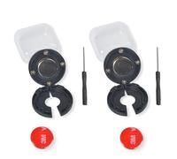 UAYESOK Soporte magnético para micrófono de radio CB, soporte para micrófono de radio móvil, soporte de micrófono redondo con adhesivo 3M para radio móvil President Kenwood Motorola, radio