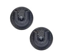 UAYESOK Soporte para micrófono de radio, soporte para micrófono CB para radio Mike, soporte con adhesivo 3M, para Midland, Kenwood, Motorola CB, radio de coche, PMR para coche, color negro, 2