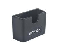 UAYESOK Soporte para radio de coche, soporte para micrófono y radio, con lámina adhesiva 3M, universal, para Motorola Baofeng Kenwood, Yaesu Midland Quansheng (negro, 1)