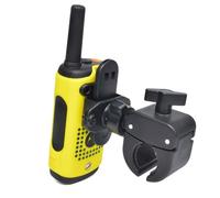 UAYESOK Soporte universal para radio de motocicleta para manillar de bicicleta, scooter eléctrico, ATV/UTV, compatible con Motorola Talkabout Baofeng Kewnood Icom Quansheng de dos vías