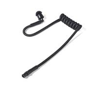 UAYESOK Tubo acústico de aire de repuesto de bobina de nailon para auriculares de radio de dos vías Motorola Kenwood Baofeng Walkie Talkie Kit de vigilancia (negro) (1 unidad)