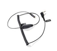 UAYESOK Walkie Talkie - Adaptador de auriculares K de 2 pines a 3,5 mm, adaptador de audio con micrófono PTT para Baofeng UV5R 888S UV82 Kenwood TK-3501 TK-3701 Quansheng de dos vías