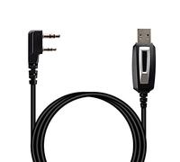 UAYESOK Walkie Talkie - Cable de programación USB para radio bidireccional Baofeng UV-5R 5RA 5RE GT-3TP UV-82 f8hp BF-888S UV3R Kenwood PUXING 2 pines radio de jamón portátil