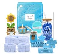 UAYNFY Regalos para mujeres, mejor amiga, juego de regalo de cumpleaños para mujeres, todo el mundo, juego de regalo de feliz cumpleaños para mamá, hermana, esposa, hija, novia, tía (azul)