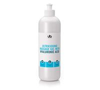 UB Gel - Gel de Ultrasonidos con Ácido Hialurónico | Hidratación Profunda y Conductividad Perfecta | Ideal para Cavitación, Radiofrecuencia, Electroporación y Microcorrientes 500 mL