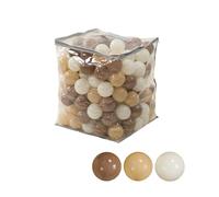 Ubaby Bolas de Piscina Infantil con los Colores Marron Camel y Blanco Certificadas CE Plástico Seguro para Parque de Pelotas de Bebé con Bolsa de Transporte Juego Sensorial Niños 200 Unidades 7 cm