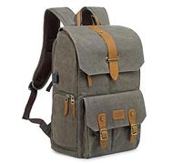 UBAYMAX Mochila Fotografia Profesional,Mochila Grande para Camara Reflex y Portatil,Foto Mochila Vintage DSLR,Mochila Casual Fotógrafa Viaje para Nikon/Sony/Canon