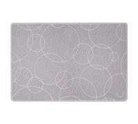 Ubbi Alfombrilla antideslizante para arena para mascotas, fácil de limpiar, grande, color gris