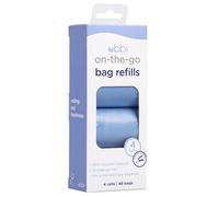 Ubbi Bolsas de recambio para llevar, bolsas de basura para desechar pañales, aroma a lavanda, esenciales para pañales para llevar, paquete de 4