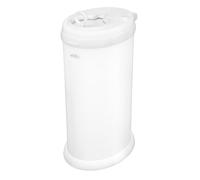 Ubbi Cubo de basura de acero con bloqueo de olores, no requiere bolsa especial, ahorro de dinero, galardonado, diseño moderno, papelera de pañales imprescindible, color blanco mate