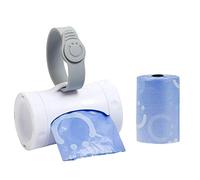Ubbi Dispensador de bolsas retráctil para viajes de bebé, accesorio imprescindible para recién nacidos, artículo útil para bebé, regalo para bebé, aroma a lavanda, color blanco