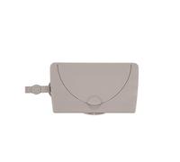 Ubbi Dispensador de toallitas para bebé, contenedor portátil para Viajes, Accesorio imprescindible para recién Nacidos, Soporte de toallitas Reutilizable, Color Gris Pardo