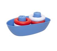 Ubbi Juguete de baño de barco y boya, juguetes de baño de silicona para niños, anillos apilables interactivos y efecto de lluvia, juguetes de aprendizaje y desarrollo para bebé, apto para lavavajillas