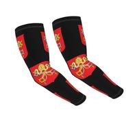 UBBVPKY 1 Par De Mangas De Brazo Con Protección Solar Uv Unisex Para Deportes Ciclismo Golf Y Running | Estampado De La Bandera Del Vaticano Para Hombre Y Mujer