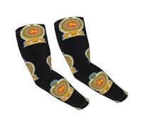 UBBVPKY 1 Par De Mangas De Protección Solar Uv Para Brazos Unisex Para Deportes Ciclismo Golf Y Running | Estampado De La Bandera Del Socialismo Democrático De Sri Lanka Para Hombre Y Mujer
