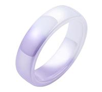 UBBVPKY Anillos De Boda Para Mujeres Y Hombres Anillo De Cerámica Redondo Con Degradado Novedoso Para Parejas, Joyería Navideña, Anillo De Compromiso, Anillos De Aniversario, Morado 10